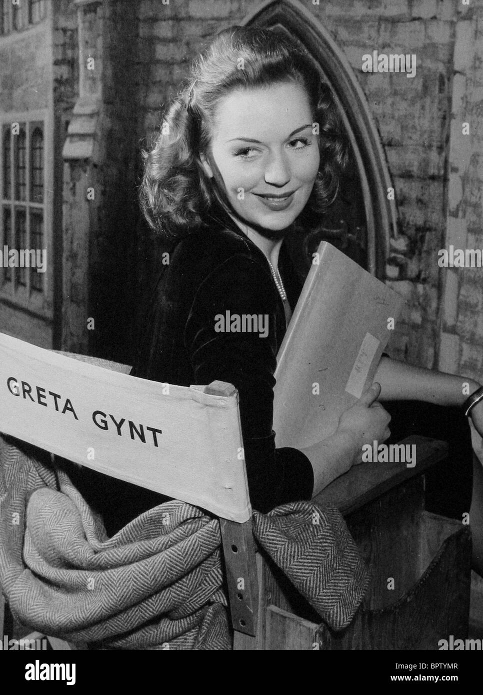 GRETA GYNT ACTRICE (1948) Banque D'Images