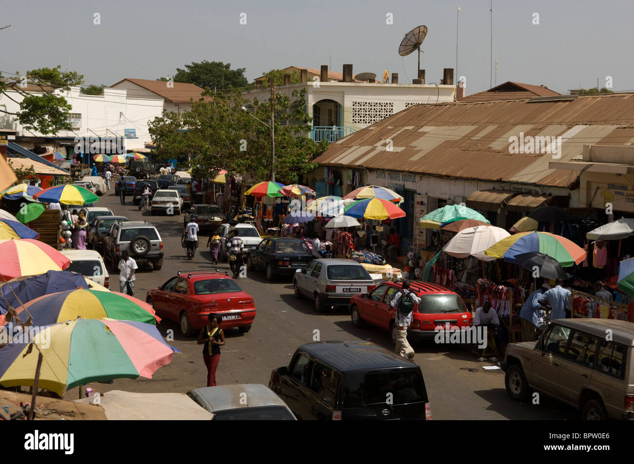 Marché Albert, Banjul, Gambie Banque D'Images