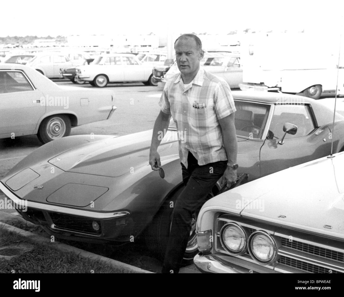 BUZZ EDWIN ALDRIN & CAR APOLLO 11 ASTRONAUTE (1969) Banque D'Images