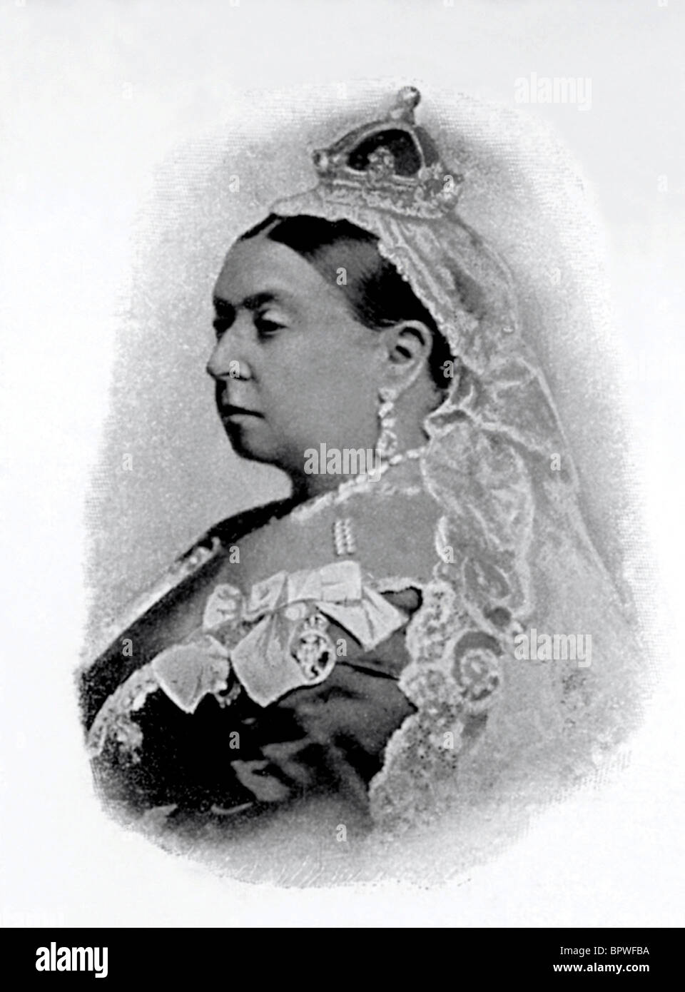 La reine Victoria, reine d'Angleterre 1837 - 1901 10 juin 1885 Banque D'Images