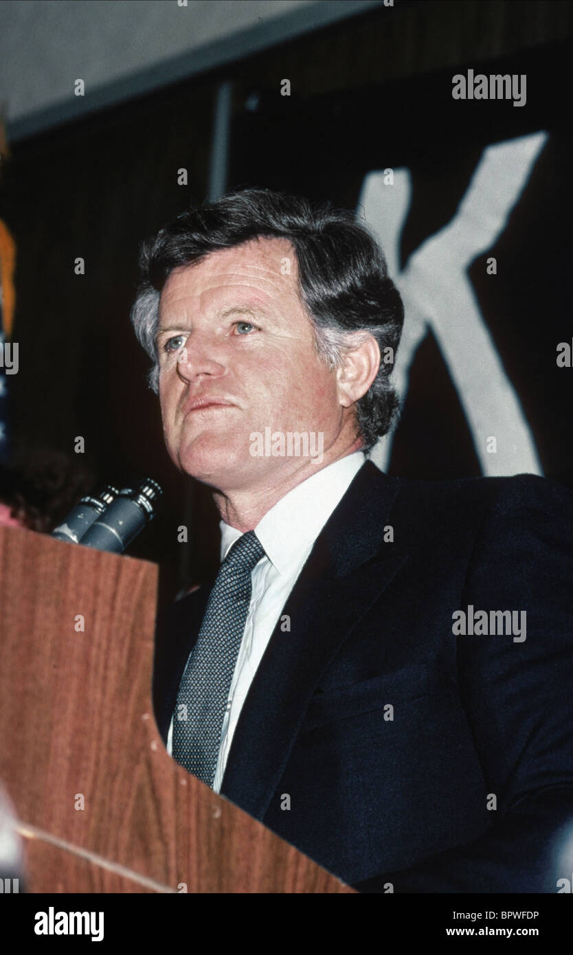 Le sénateur américain Edward KENNEDY TEDDY 01 Janvier 1980 Banque D'Images
