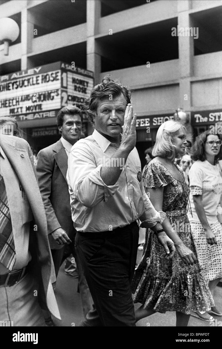 Le sénateur américain Edward KENNEDY TEDDY 01 Août 1980 Banque D'Images