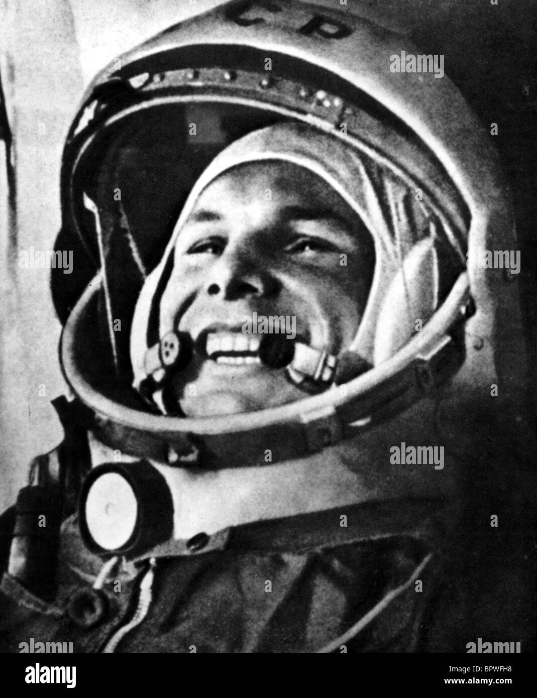 Le cosmonaute russe Youri Gagarine 12 Avril 1961 Banque D'Images