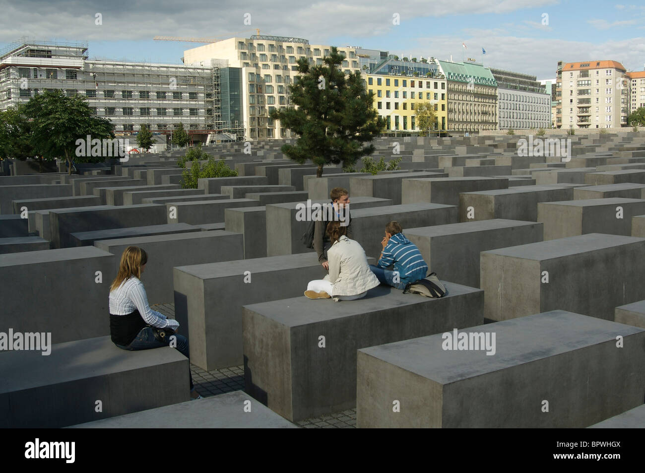 Denkmal die Ermordeten Juden Europa, Mémorial aux Juifs assassinés d'Europe Banque D'Images