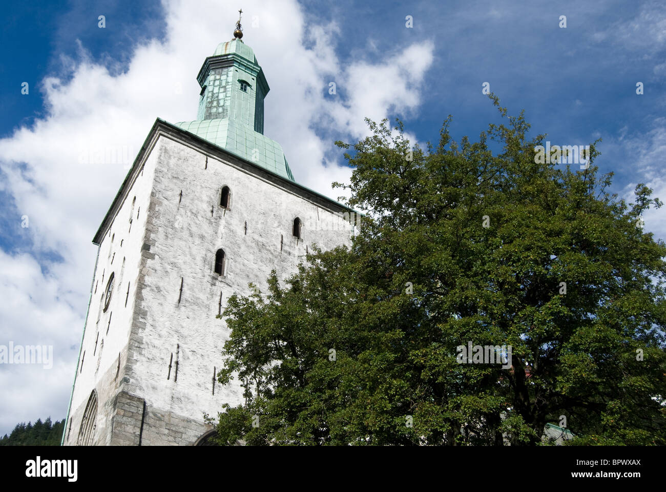 Bergen (Domkirke) Cathédrale est l'un des célèbres monuments historiques en Norvège Banque D'Images