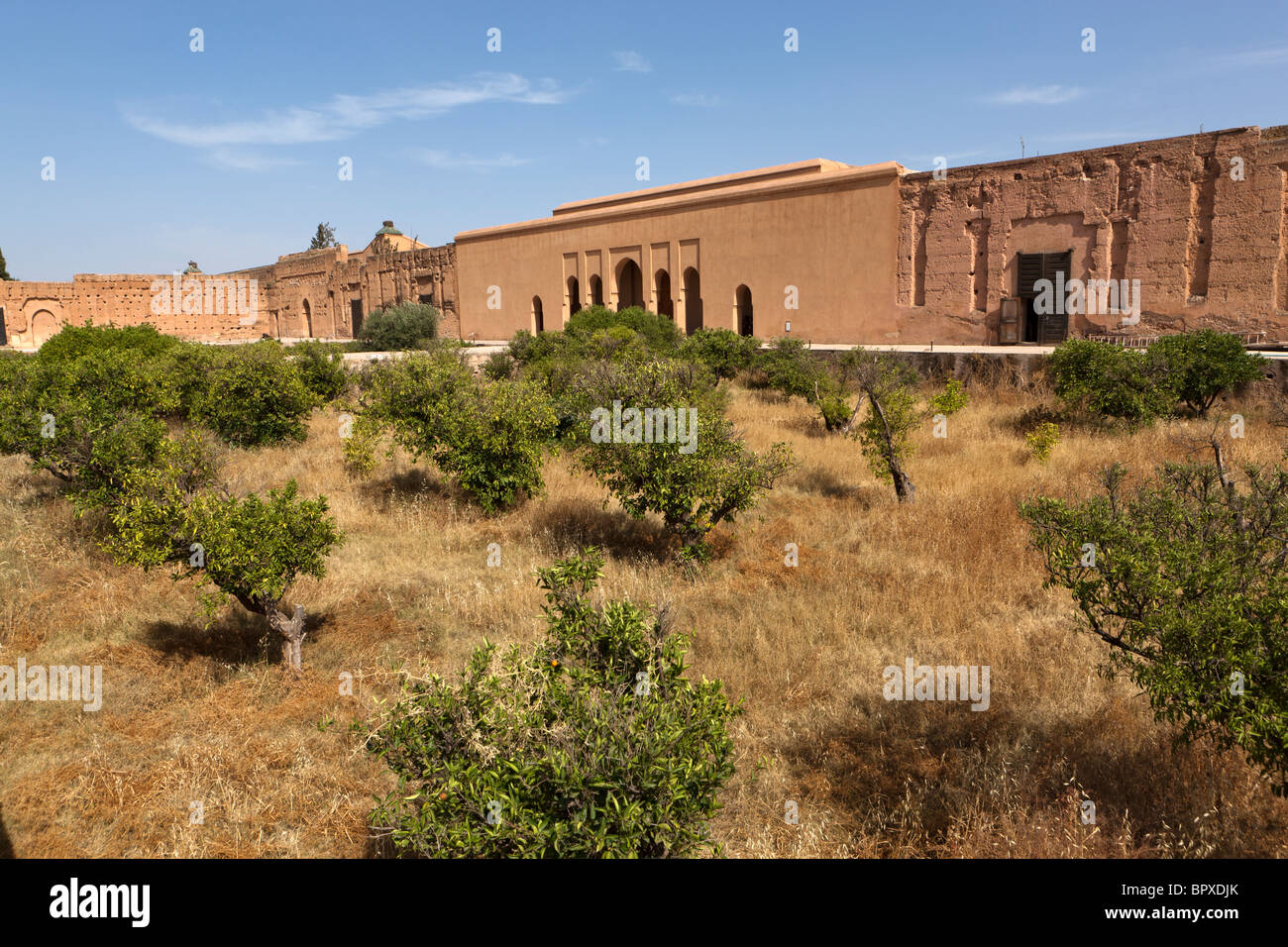 Ruines du palais El Badi, Marrakech (Marrakech), le Maroc, l'Afrique du Nord Banque D'Images