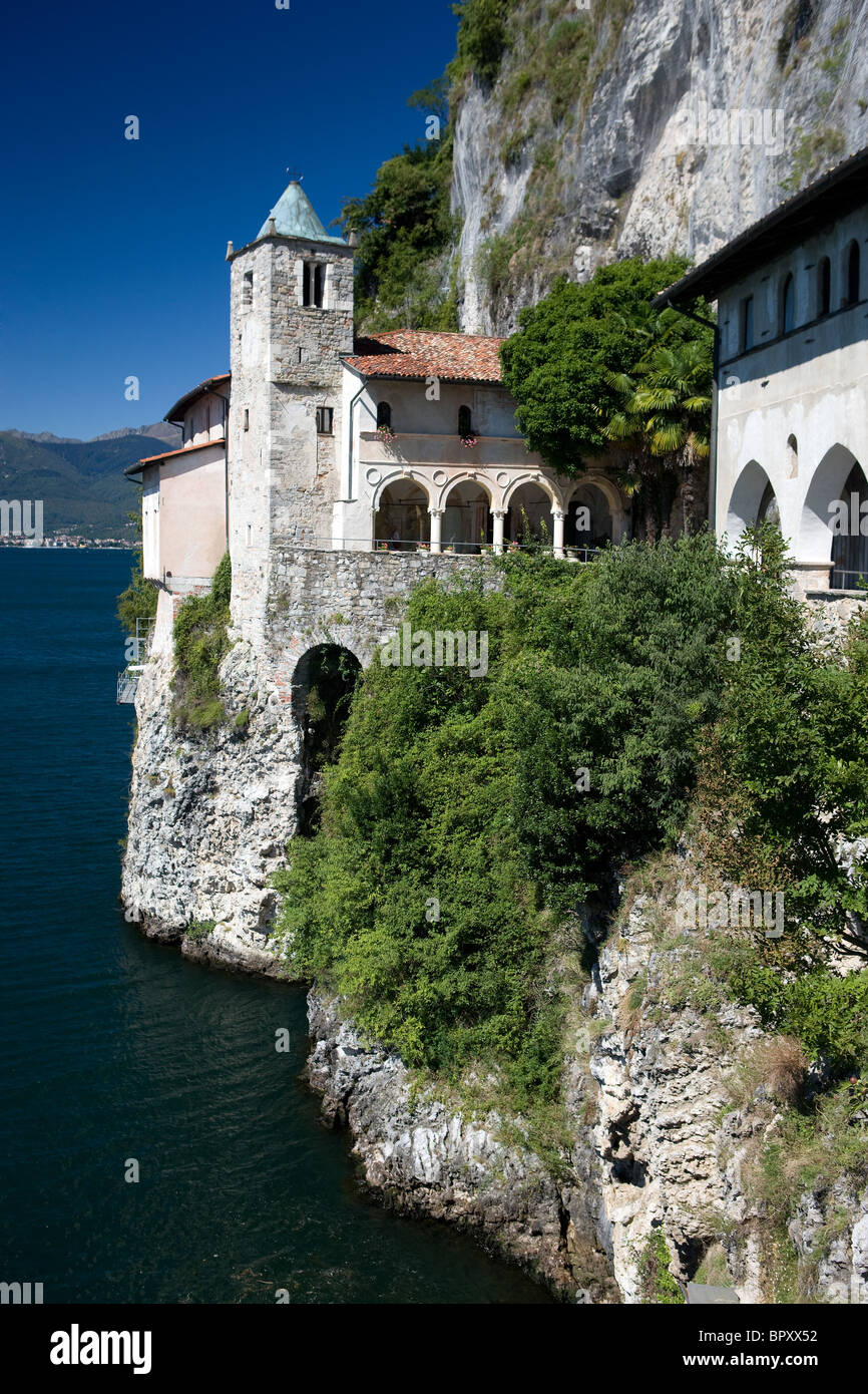Le Lac Majeur, Santa Caterina del Sasso, lombardia, Italie Banque D'Images