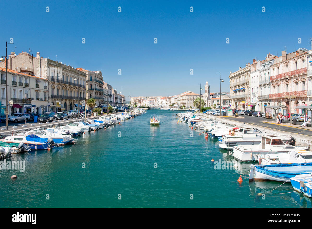 Le port de Sète dans le sud-est de la France Banque D'Images