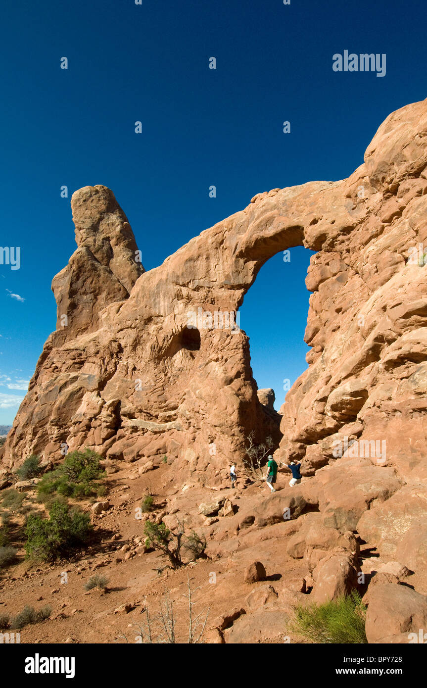 Turrent Arch Arches National Park Moab Utah Banque D'Images