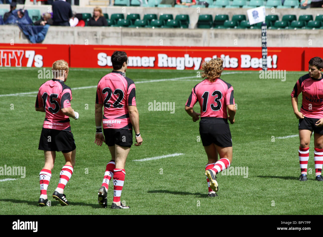 HFW Wailers Rugby joueurs à la Charité de Middlesex Sevens, Twickenham Banque D'Images