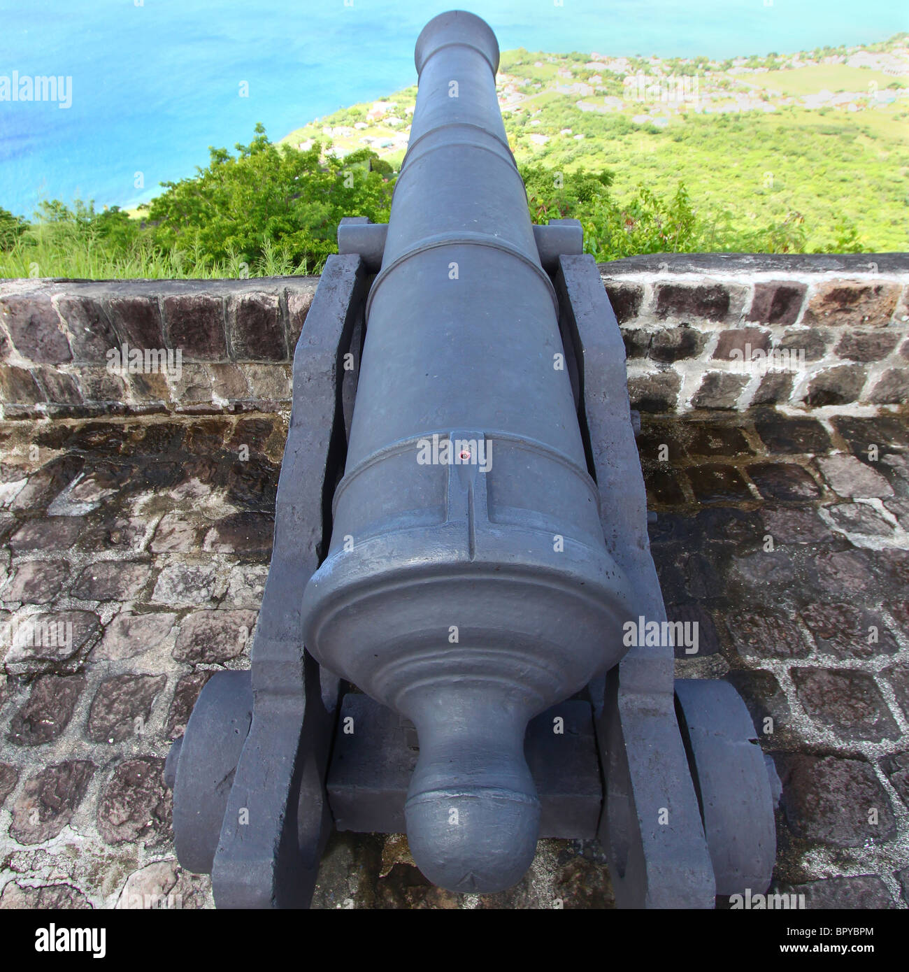 La forteresse de Brimstone Hill - St Kitts Banque D'Images