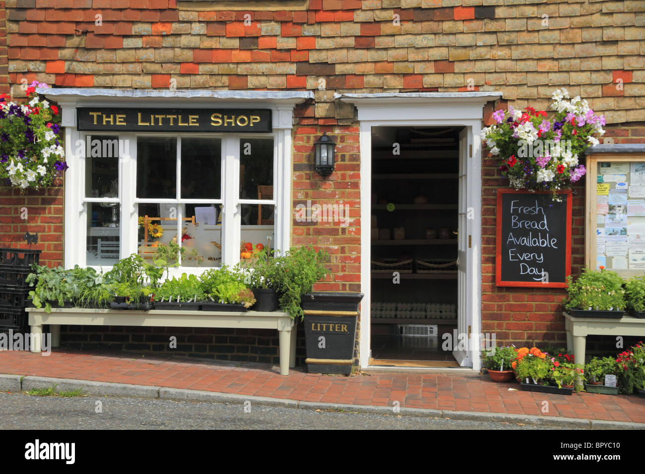 La petite boutique, Rye, East Sussex, Angleterre. Banque D'Images