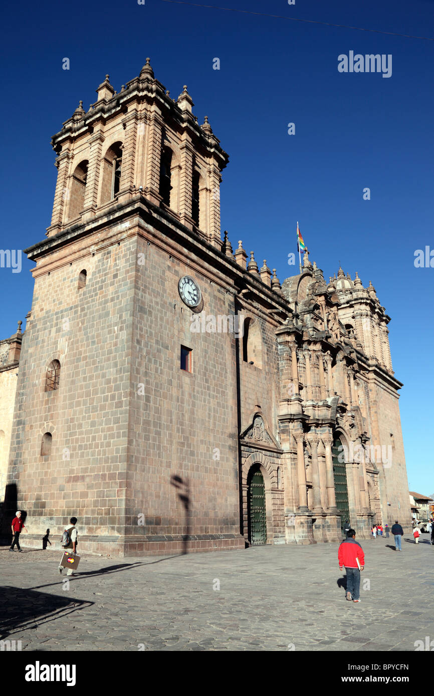 Cathédrale , Plaza de Armas , Cusco , Pérou Banque D'Images