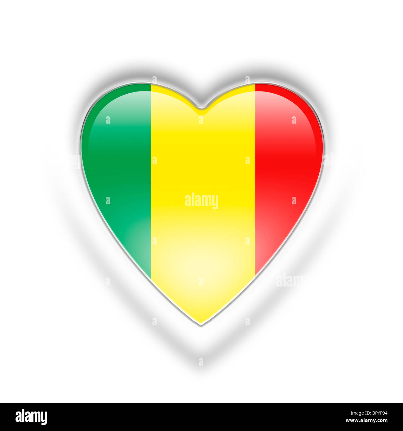 drapeau du Mali Banque D'Images