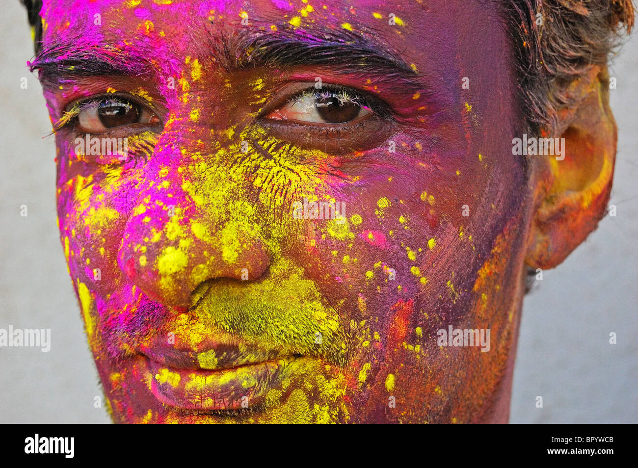 - Holi festival de couleurs Banque D'Images