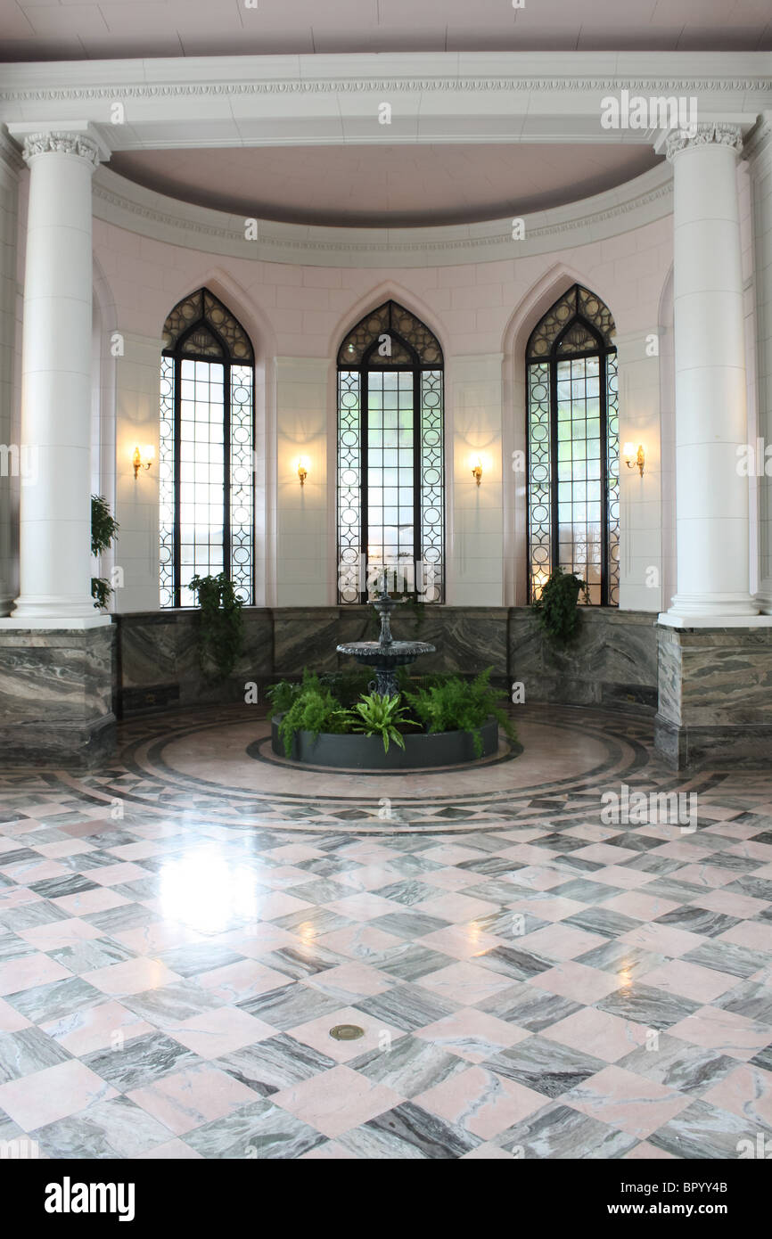 Serre jardin intérieur palm room Casa Loma Banque D'Images