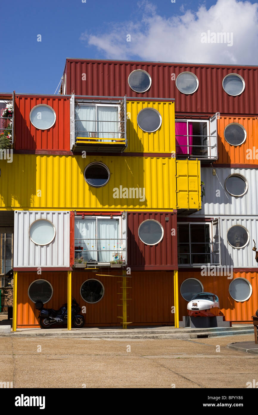 Container City Trinity Buoy Wharf East London UK Banque D'Images