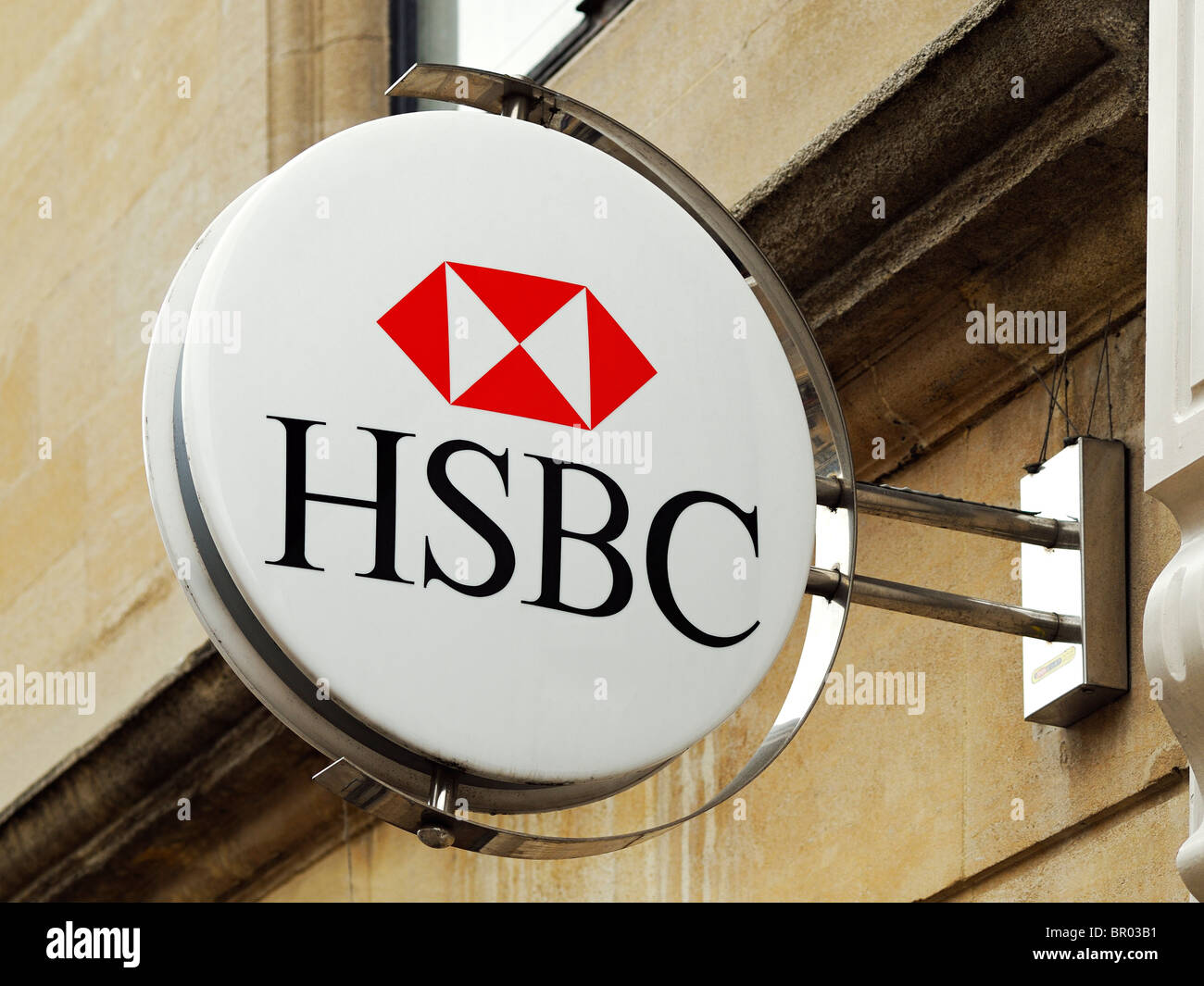 La Banque HSBC signe Banque D'Images