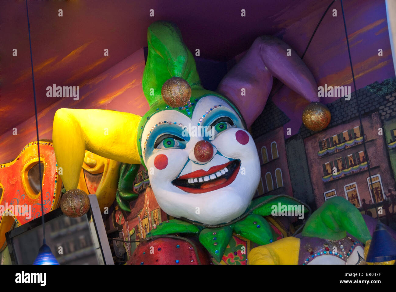 Jester fantaisistes figure dans les Quartiers Français Shop de La Nouvelle-Orléans, Louisiane, Etats-Unis Banque D'Images