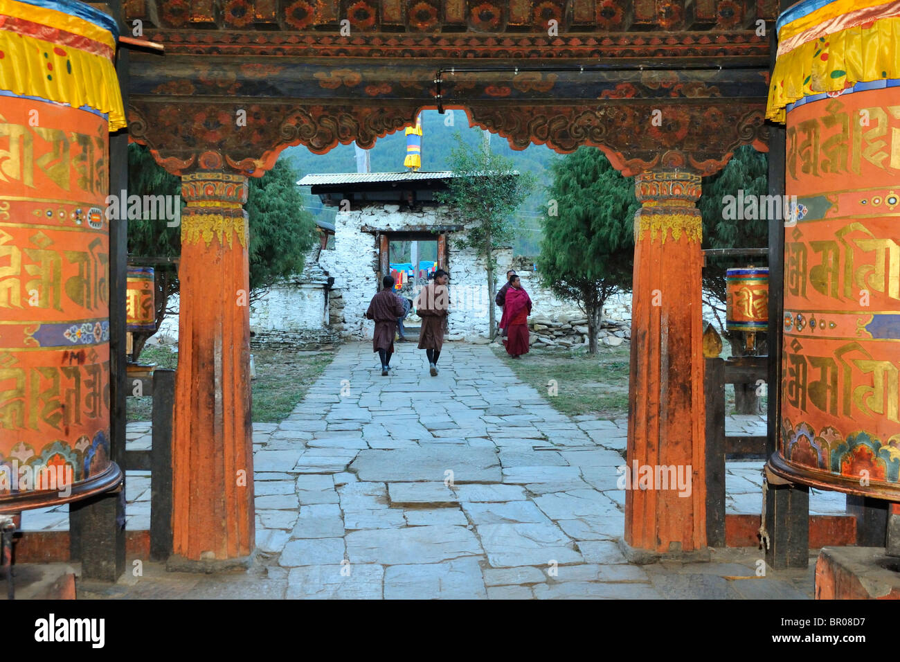 Jambay Lhakhang temple, Bumthang, Bhoutan Banque D'Images