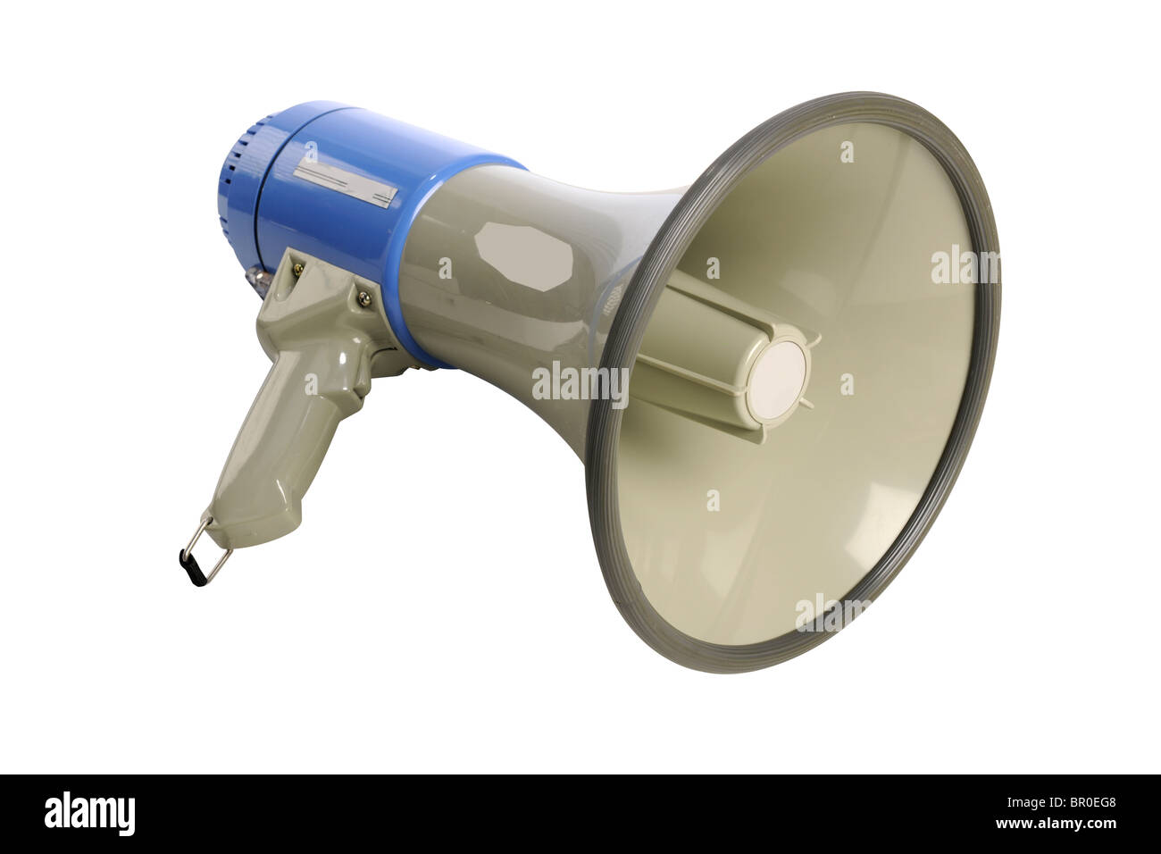 Mégaphone isolated over white background - With Clipping Path Banque D'Images