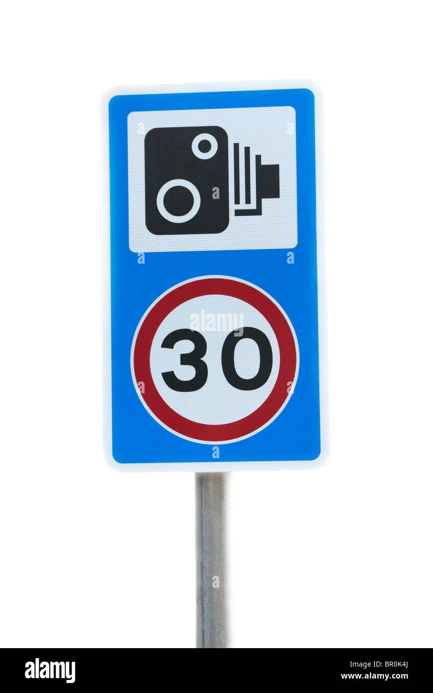 Speed Camera 30 Sign Banque D'Images