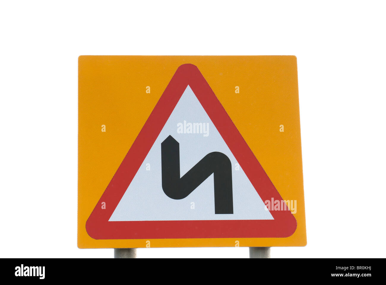 Winding Road Sign Banque D'Images
