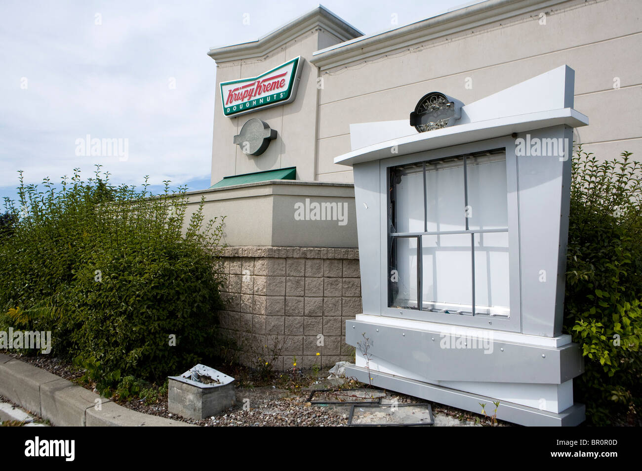 Un magasin de beignes Krispy Kreme. Banque D'Images
