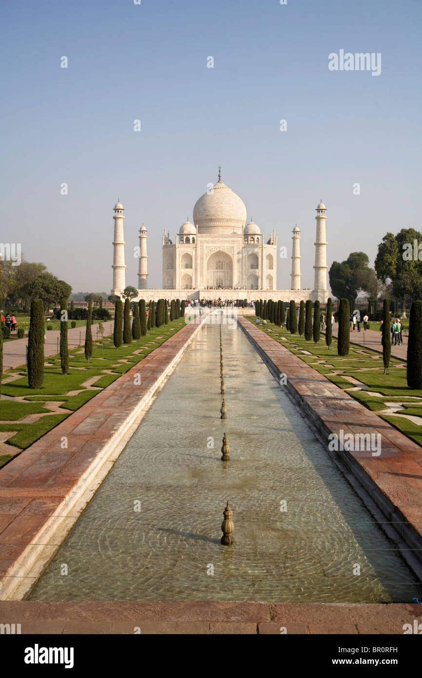Taj Mahal, Agra, Uttar Pradesh, Inde Banque D'Images