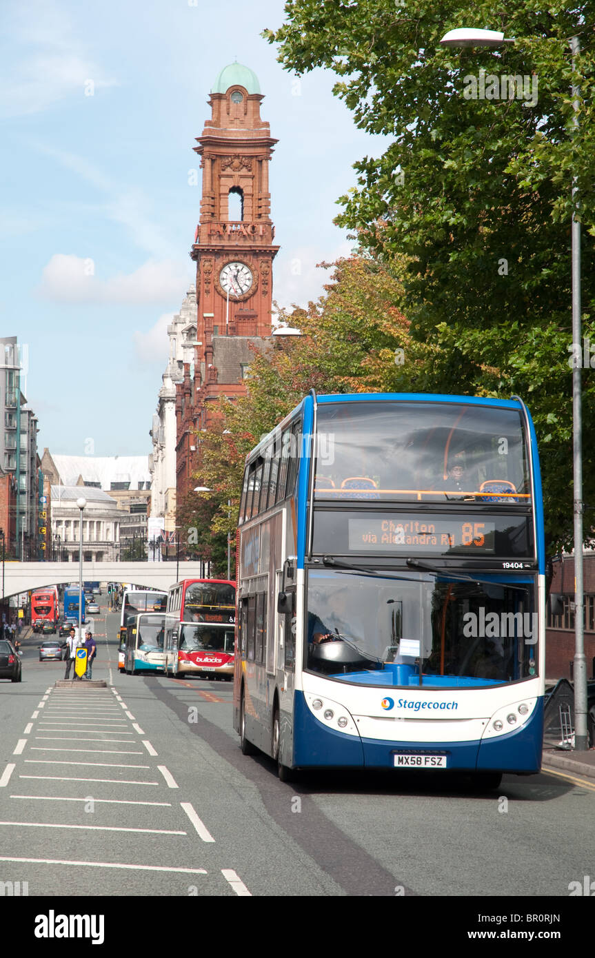 Oxford Street, Manchester, Royaume-Uni. Banque D'Images