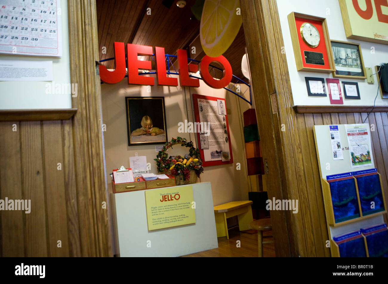 Le Musée Jell-O dans la région de LeRoy, New York. Banque D'Images