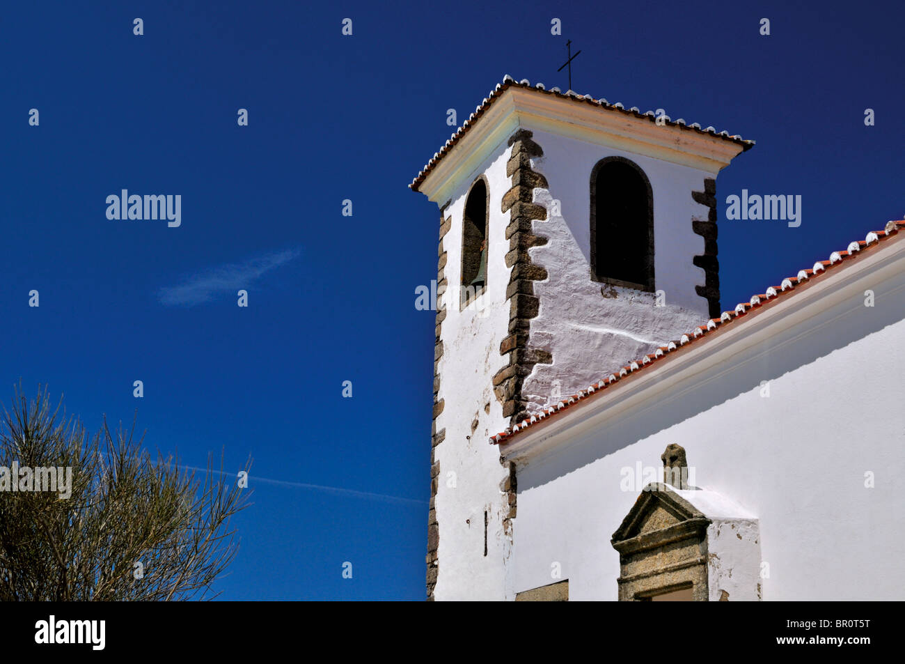 Le Portugal, l'Alentejo : Musée Église Santa Maria dans Marvao Banque D'Images