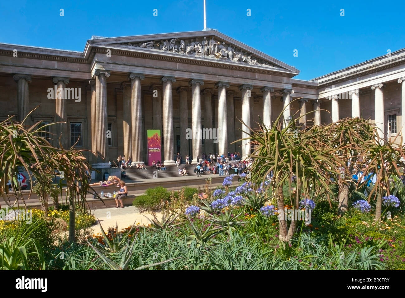 Une exposition de paysage d'Afrique du Sud en face du British Museum, Londres, organisée en coopération avec Kew Gardens Banque D'Images
