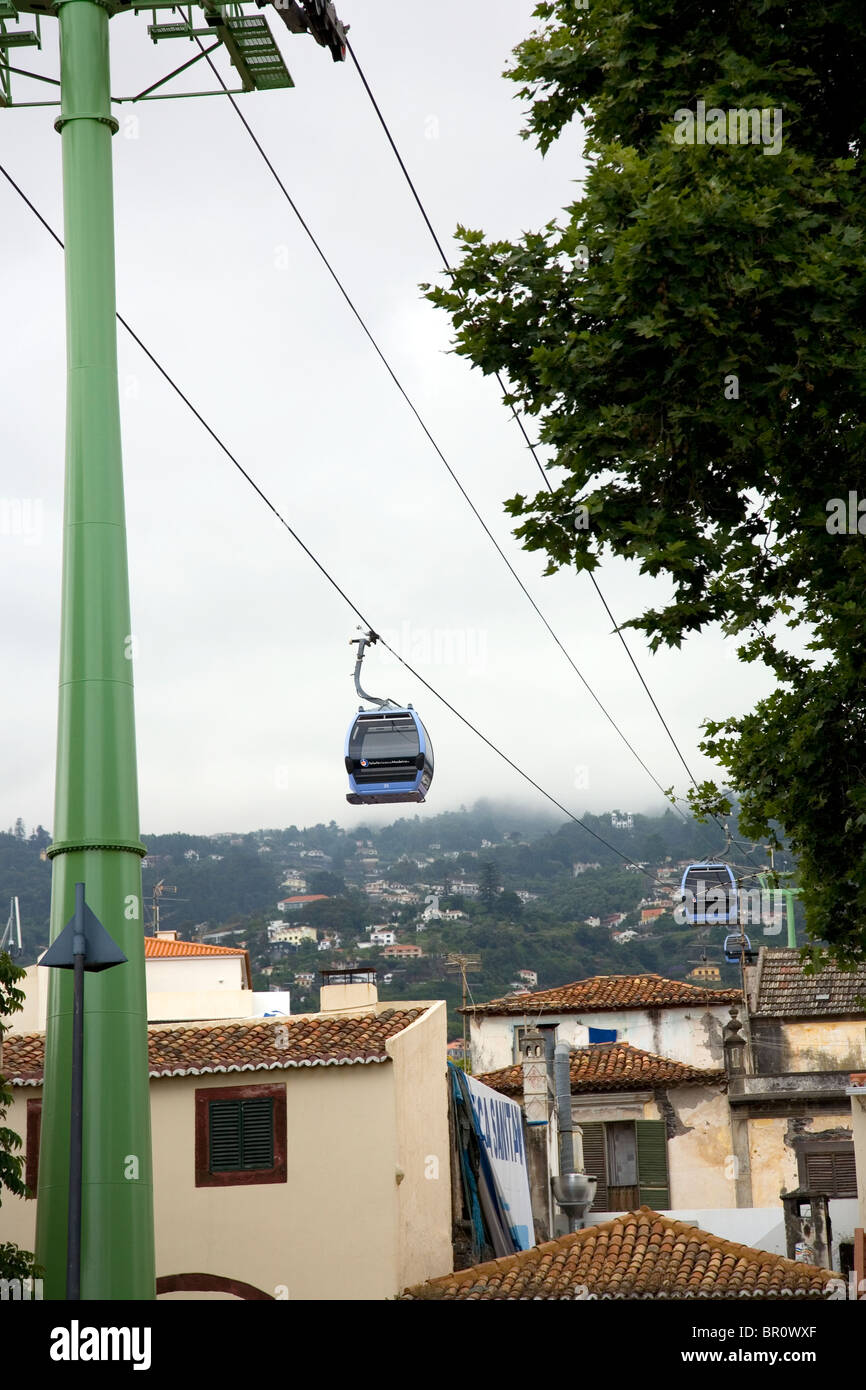 Téléphérique de Funchal Banque D'Images