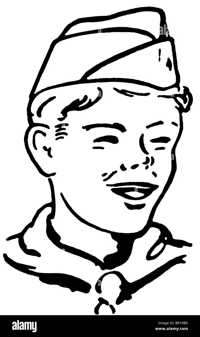 Portrait d'un scout Banque D'Images