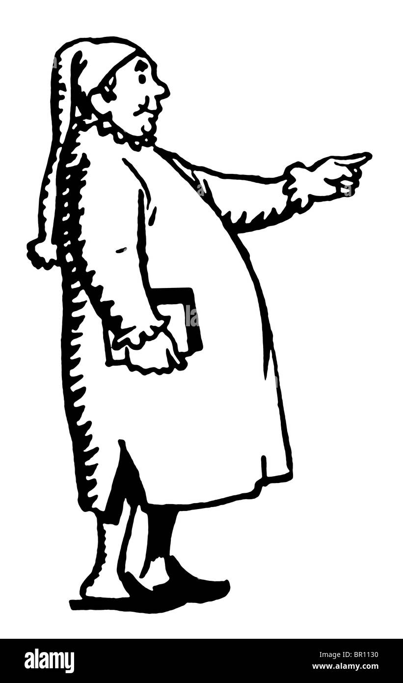 Un homme dans son lit dans la position des vêtements pour la nuit Banque D'Images