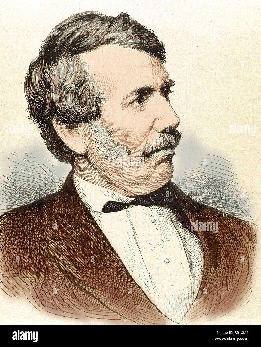 LIVINGSTONE, David (1813-1873). L'explorateur écossais. Banque D'Images