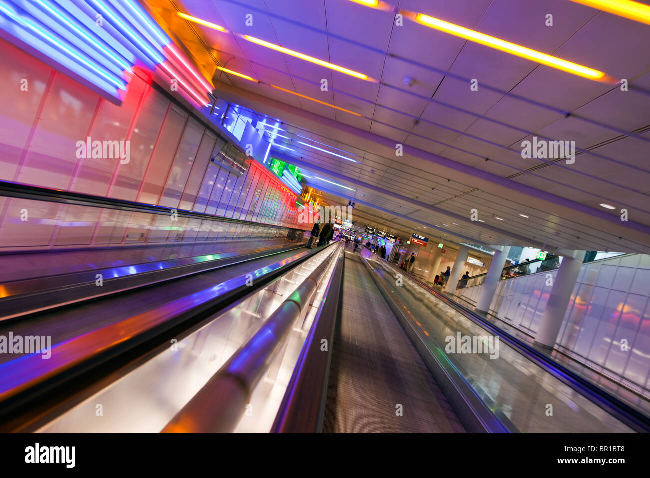 L'aéroport de Munich à l'intérieur de ronde Banque D'Images