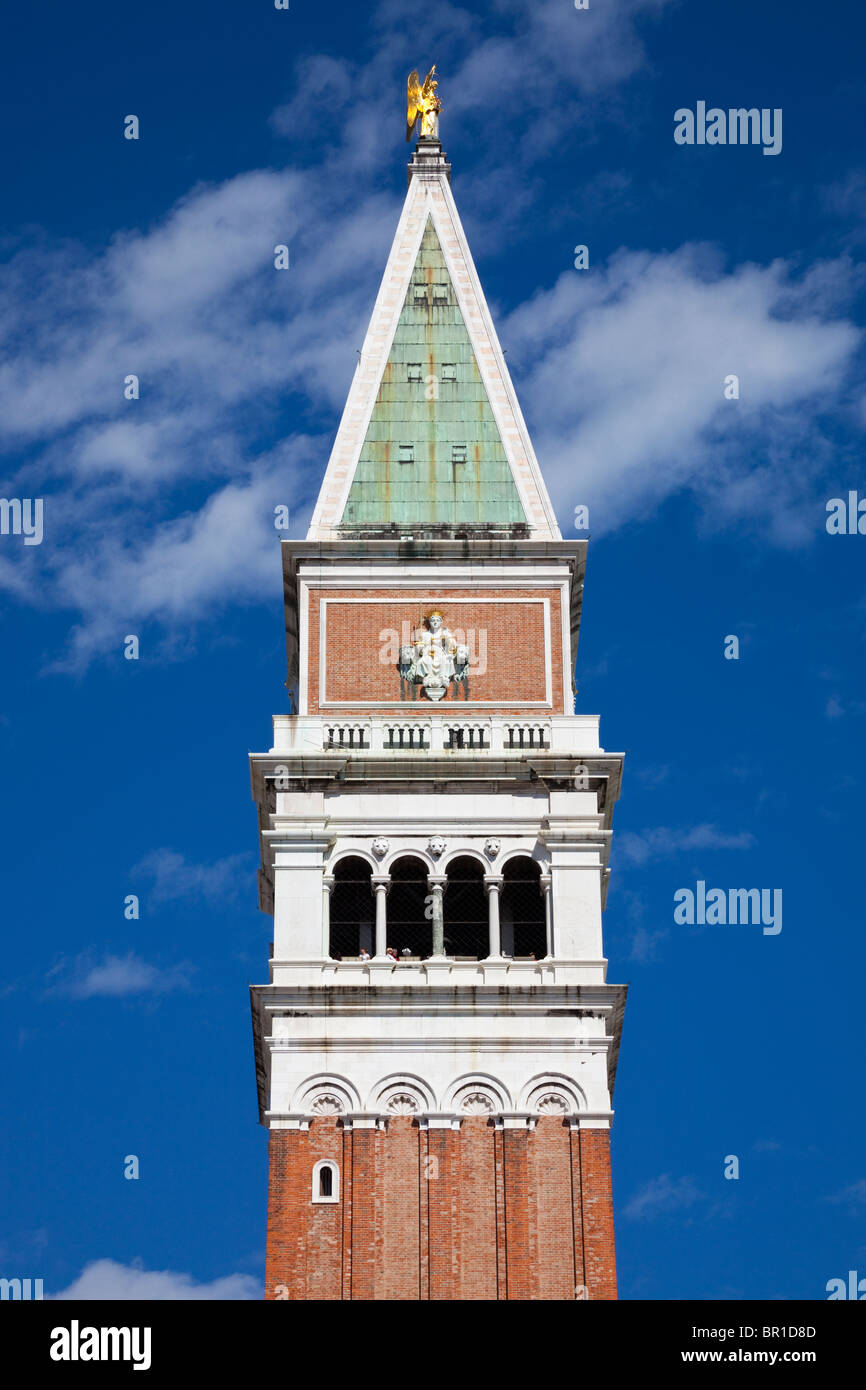 Le Campanile de San Marco, la place Saint Marc, Venise, Italie Banque D'Images