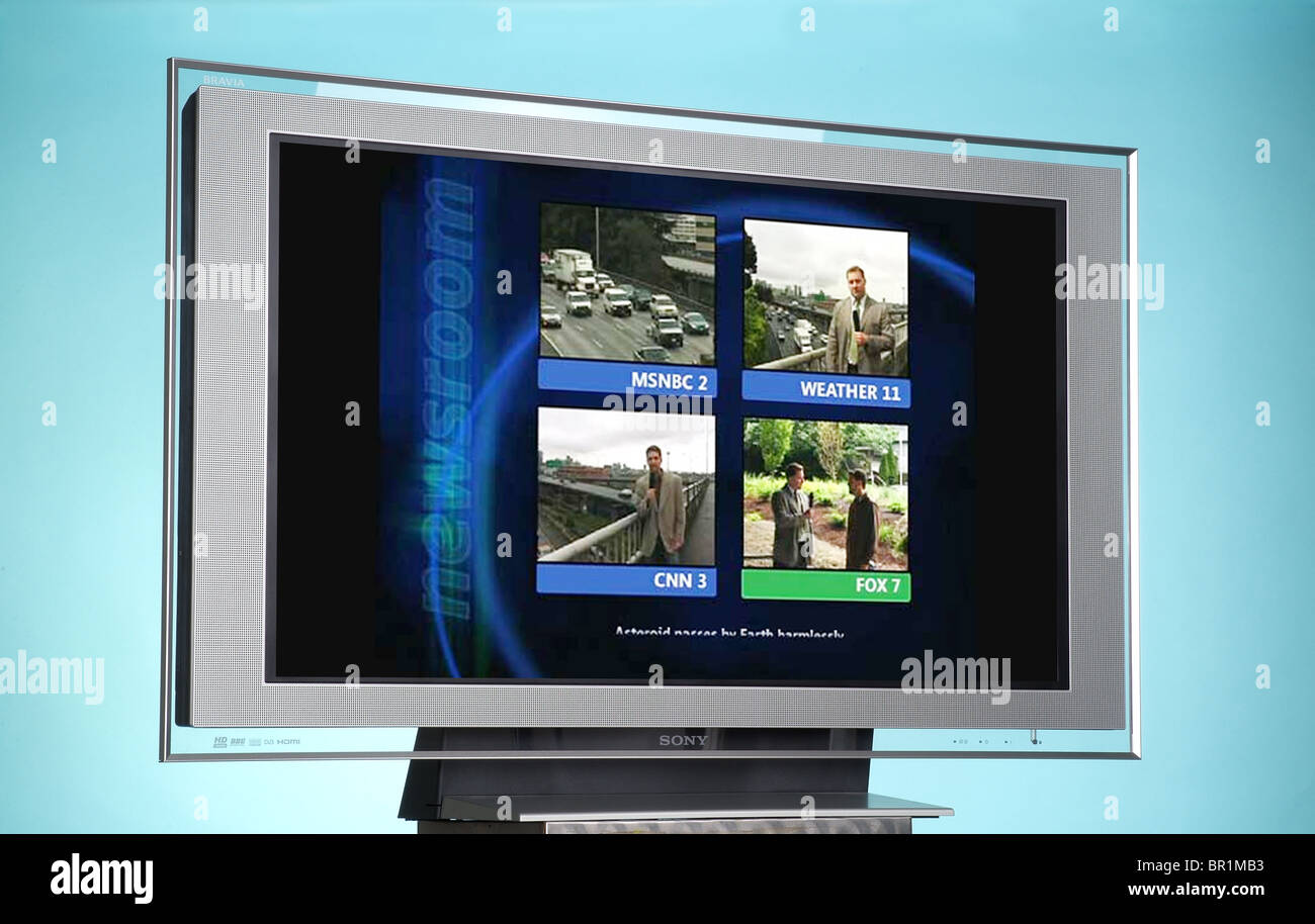 Une télévision à écran Plasma Sony Photo Stock - Alamy