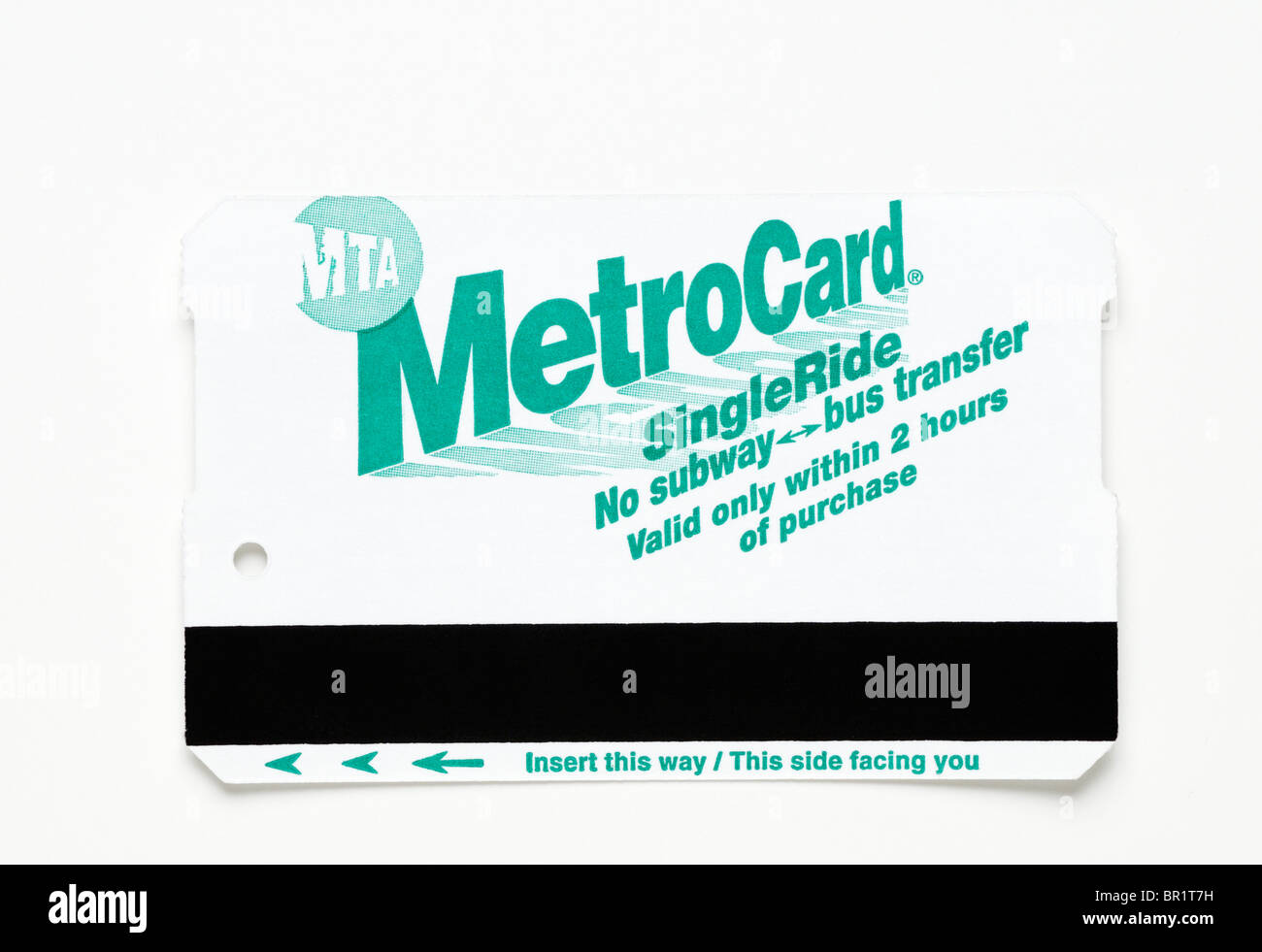 New York City subway metro card Banque D'Images