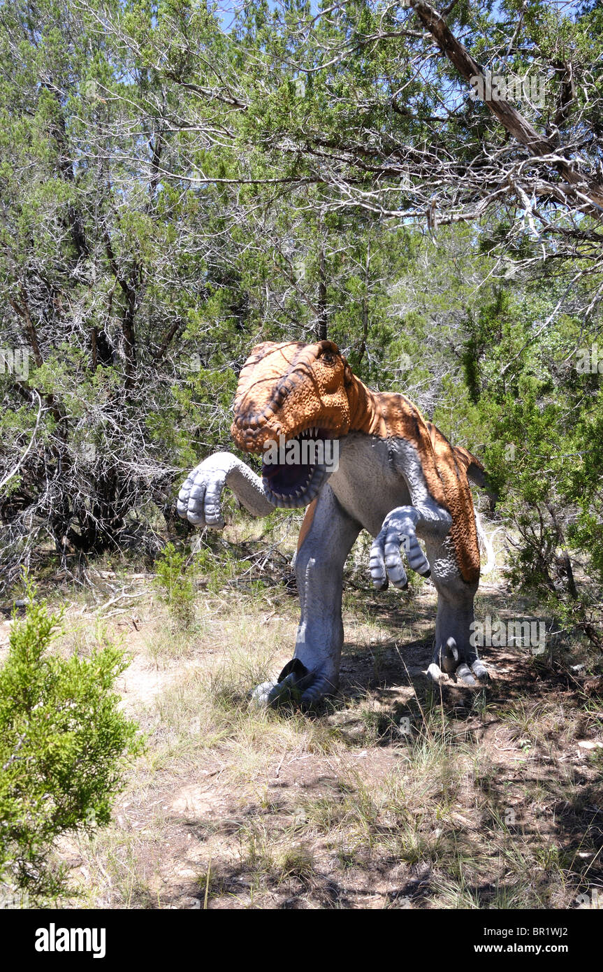 Deinonychus, Dinosaur World, Glen Rose, Texas, États-Unis Banque D'Images