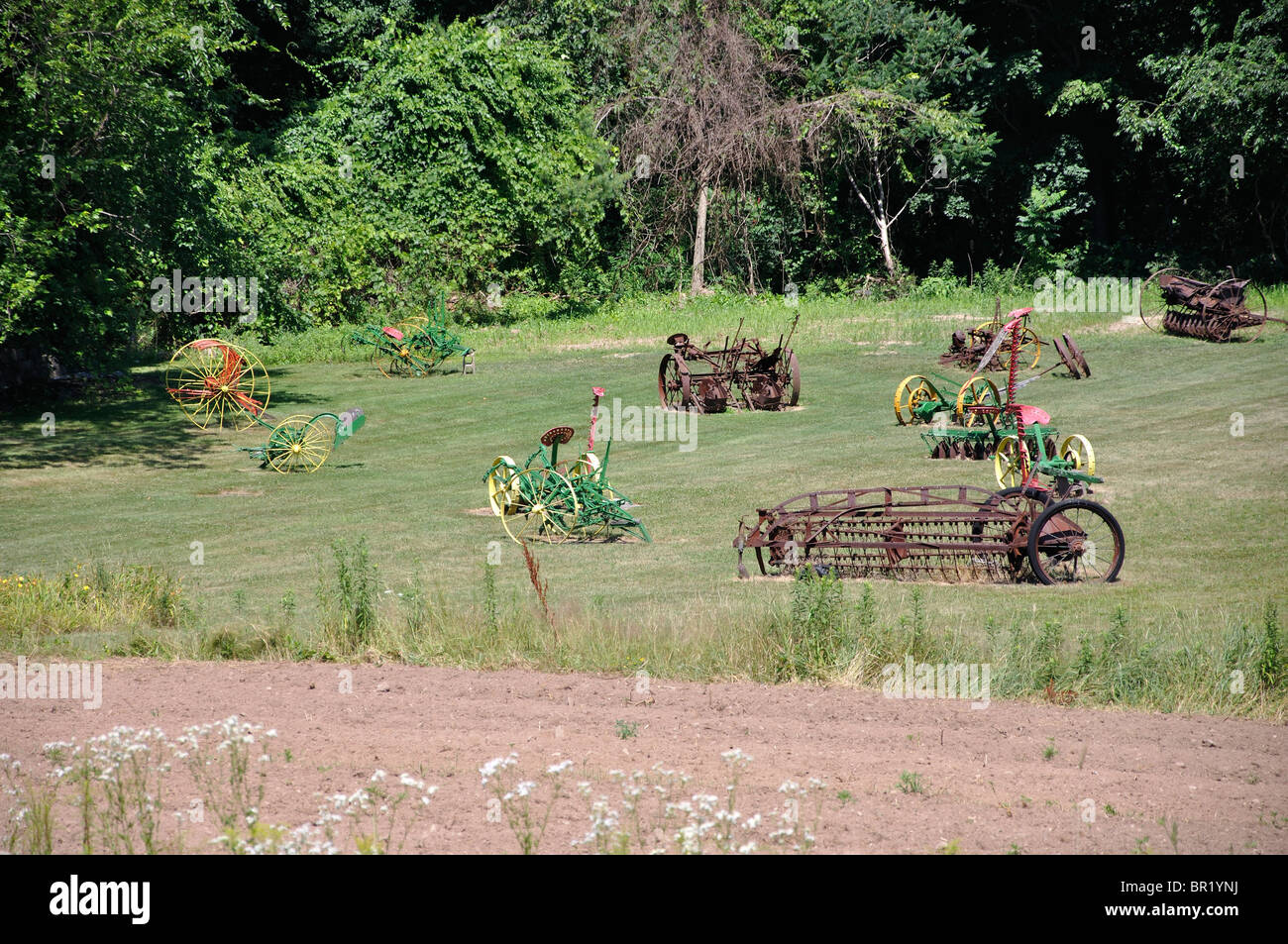 Les machines agricoles, New England, New York, USA Banque D'Images