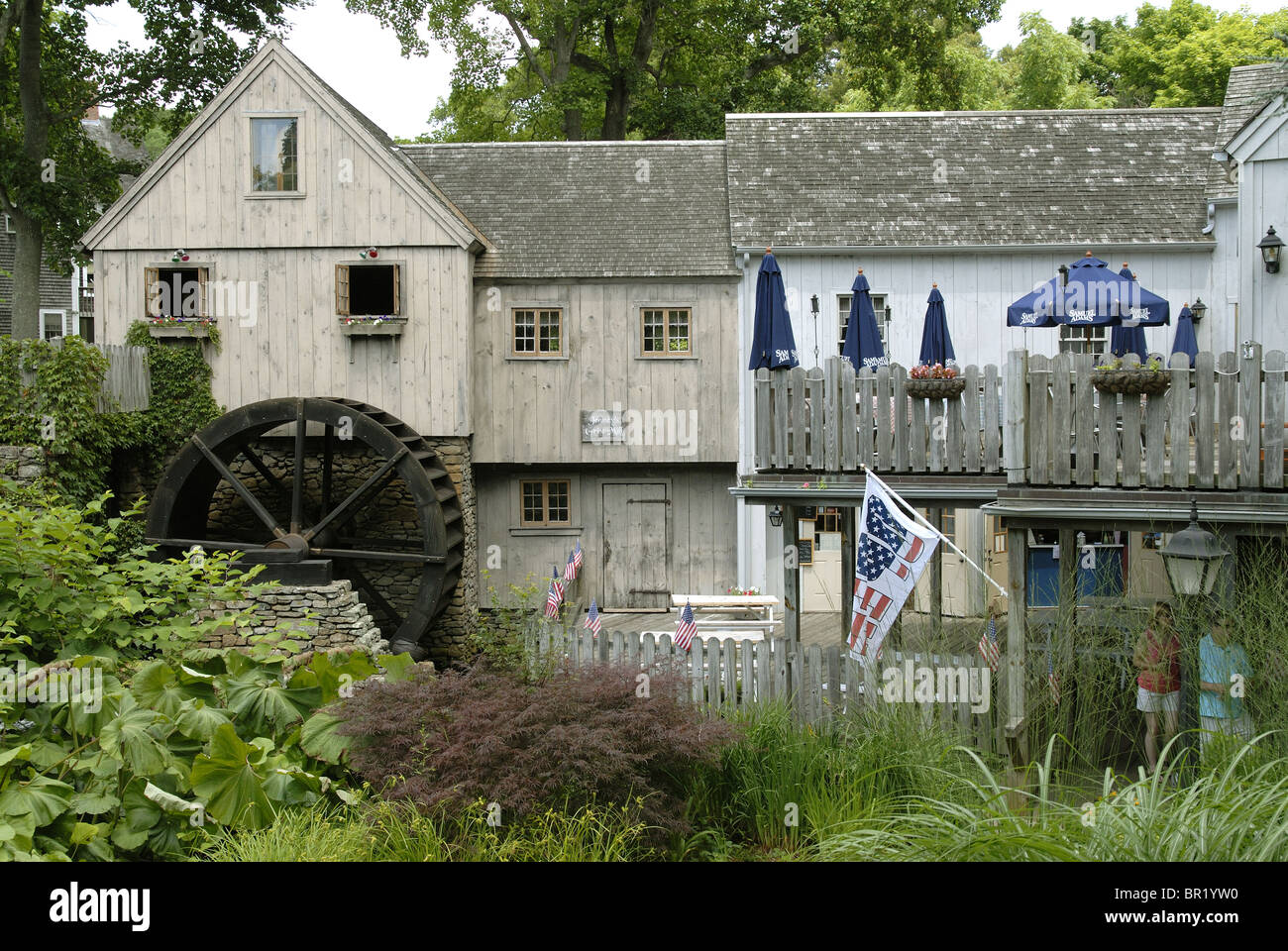 Jenney's Grist Mill, Plymouth, Massachusetts Banque D'Images