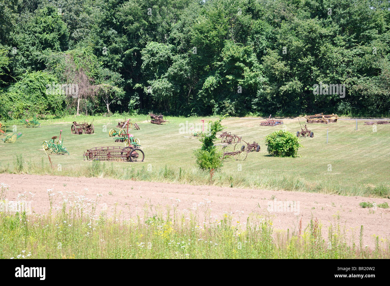 Les machines agricoles, New England, New York, USA Banque D'Images