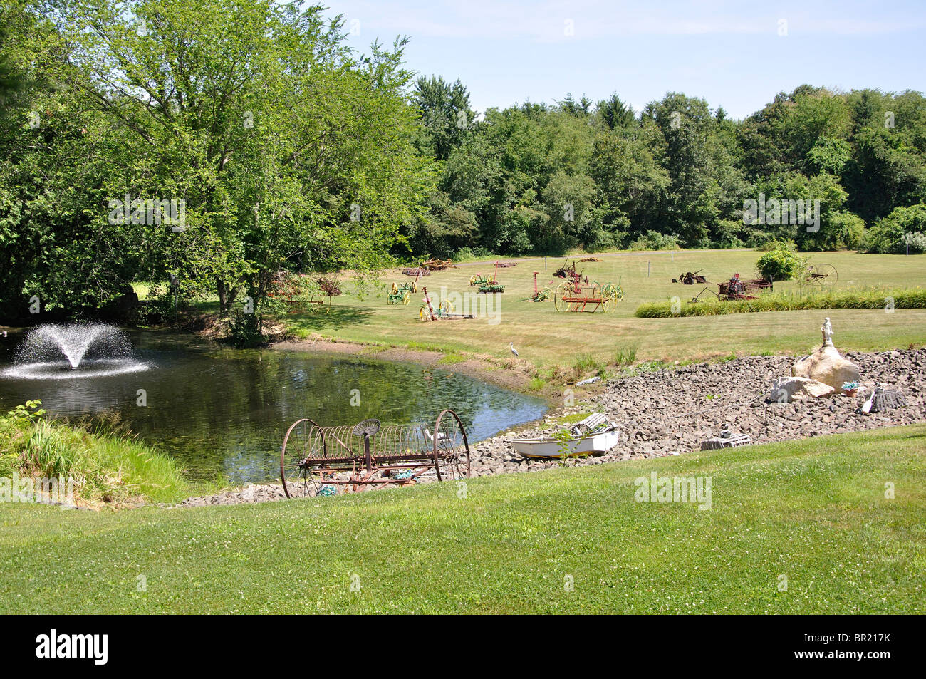 Les machines agricoles, New England, New York, USA Banque D'Images