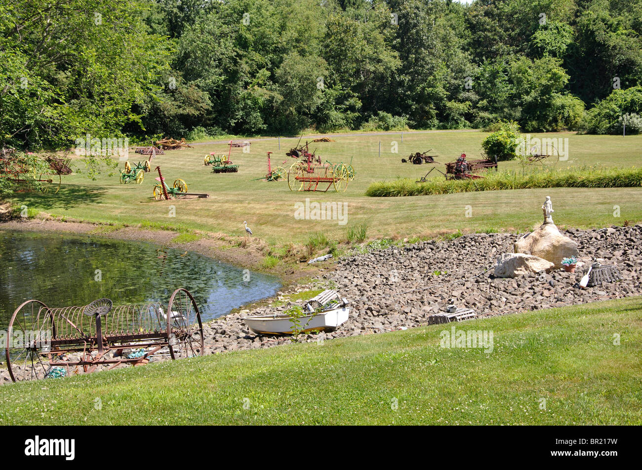 Les machines agricoles, New England, New York, USA Banque D'Images