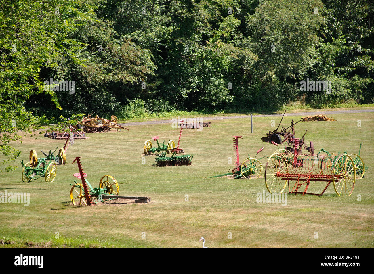 Les machines agricoles, New England, New York, USA Banque D'Images
