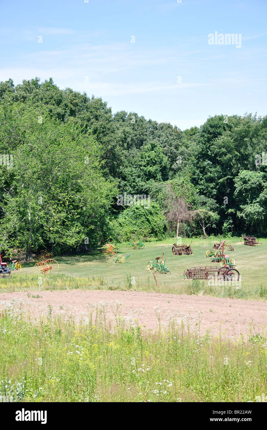 Les machines agricoles, New England, New York, USA Banque D'Images