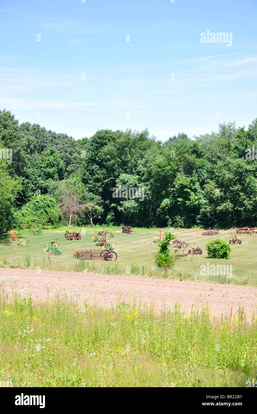 Les machines agricoles, New England, New York, USA Banque D'Images